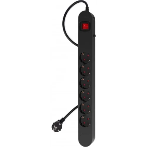 Сетевой фильтр Ippon NF-EU-3-16 3м (6 розеток) черный (коробка)