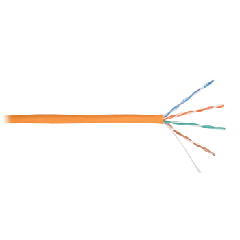 Кабель NIKOLAN U/UTP 4 пары, Кат.5e (Класс D), тест по ISO/IEC, 100МГц, одножильный, BC (чистая медь), 24AWG (0,50мм), внутренний, LSZH нг(А)-HFLTx