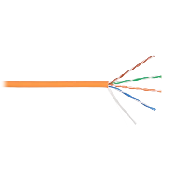Кабель NIKOLAN U/UTP 4 пары, Кат.5e (Класс D), тест по ISO/IEC, 100МГц, одножильный, BC (чистая медь), 24AWG (0,511мм), внутренний, LSZH нг(А)-HFLTx,