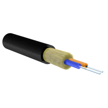 Кабель волоконно-оптический, 2 волокна, многомодовый 50/125мкм, стандарта OM3, распределительный, с плотным буфером, LSZH -40C нг(A)-HFLTx, черный