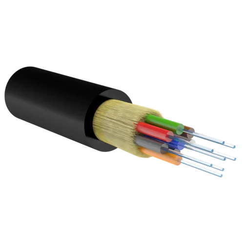 Кабель волоконно-оптический, 8 волокон, многомодовый 50/125мкм, стандарта OM2, распределительный, с плотным буфером, LSZH -40C нг(A)-HFLTx, черный