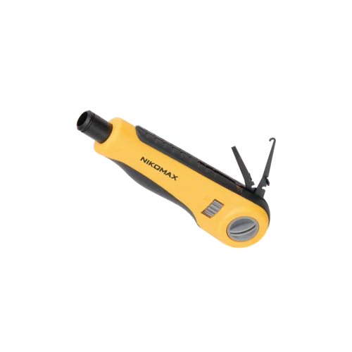 Инструмент NIKOMAX для заделки витой пары, ударного типа, 2 уровня регулировки силы удара, крепление Twist-Lock, нож для кроссов типа 110 в комплекте
