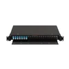 Оптический кросс NIKOMAX 19" Premium Line, 1U, укомплектованный на 16 портов LC/UPC (8 двойных LC/UPC адаптеров), SM 9/125 OS2, выдвижной, с полкой
