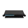 Оптический кросс NIKOMAX 19" Premium Line, 1U, укомплектованный на 24 порта LC/UPC (12 двойных LC/UPC адаптеров), SM 9/125 OS2, выдвижной, с полкой