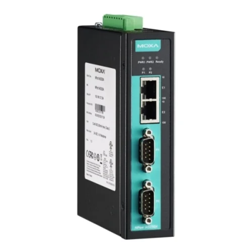 NPort IA5250A 2-портовый усовершенствованный преобразователь RS-232/422/485 в Ethernet MOXA
