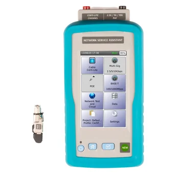 Тестер медных кабельных линий и оптоволокна с функцией Certi-Lite NSA-K31