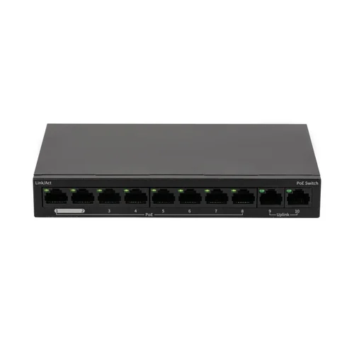 Неуправляемый 8 портовый POE коммутатор Uniview NSW2020-10T-POE-IN-NB