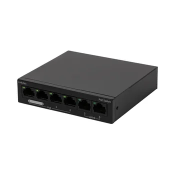 Неуправляемый 4 портовый POE коммутатор Uniview NSW2020-6T-POE-IN-NB
