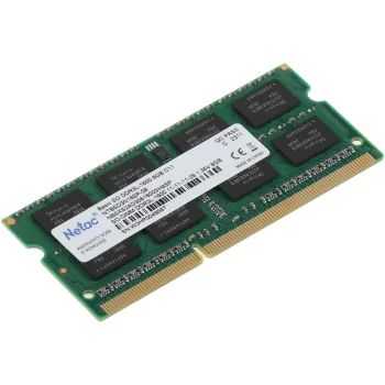 Память DDR3L 8Gb 1600MHz Netac NTBSD3N16SP-08 Basic RTL PC3-12800 CL11 SO-DIMM 204-pin 1.35В