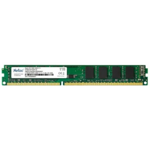 Память DDR3 4GB 1600MHz Netac NTBSD3P16SP-04 Basic RTL PC3-12800 CL11 DIMM 240-pin 1.5В