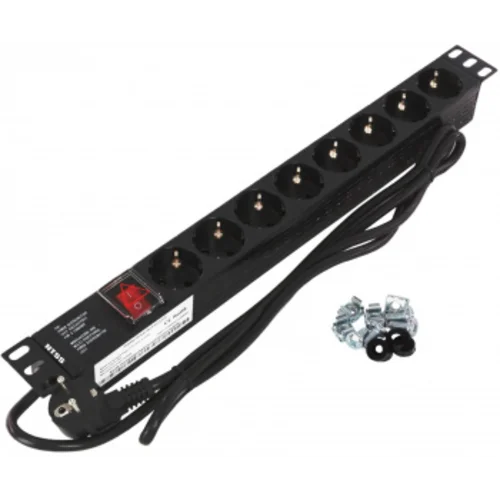 Блок распределения питания NTSS NTSS-PDU-DA2034 гор.размещ. 8xSchuko базовые 16A Schuko 2м