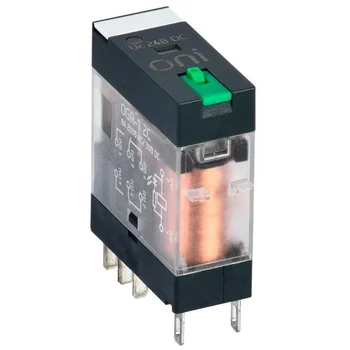 Реле общего назначения OGR-1 2C 24В DC с LED и тест. кнопкой ONI OGR-1-2C-DC24V-L-B