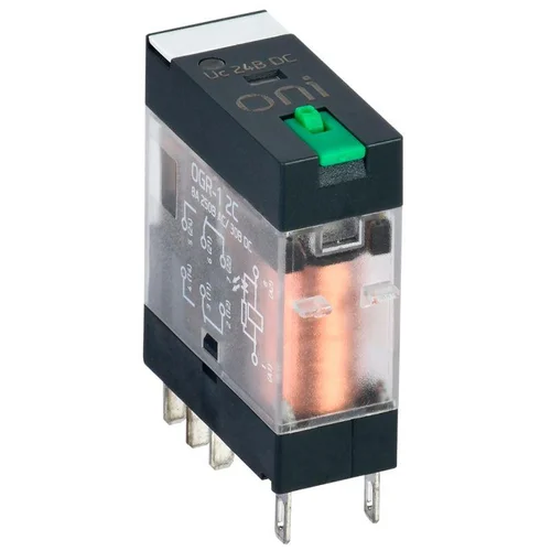Реле общего назначения OGR-1 2C 24В DC с LED и тест. кнопкой ONI OGR-1-2C-DC24V-L-B