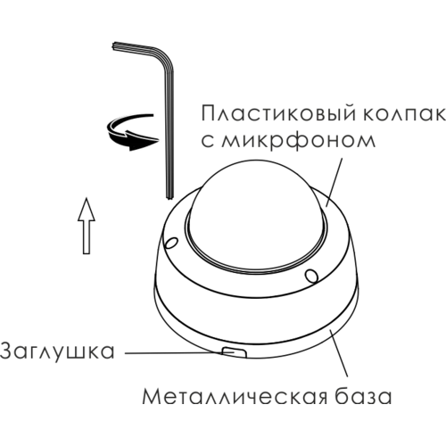 IP камера OMNY A15F 28 антивандальная купольная OMNY PRO серии Альфа, 5Мп c ИК подсветкой, 12В/PoE 802.3af, встр.микр/EasyMic, microSD, 2.8мм