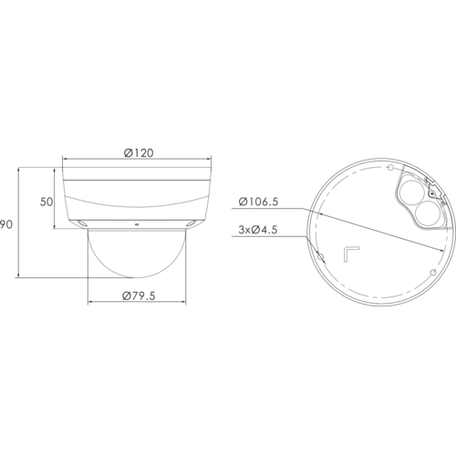 IP камера OMNY A15F 28 антивандальная купольная OMNY PRO серии Альфа, 5Мп c ИК подсветкой, 12В/PoE 802.3af, встр.микр/EasyMic, microSD, 2.8мм