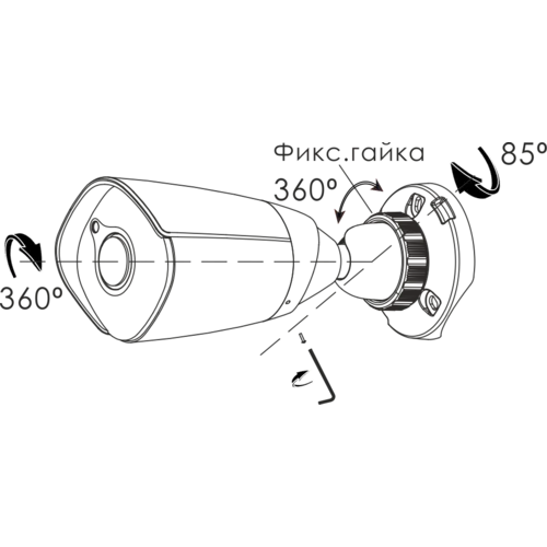 IP камера OMNY A55N 36 уличная OMNY PRO серии Альфа, 5Мп c ИК подсветкой, 12В/PoE 802.3af, microSD, 3.6мм (used)