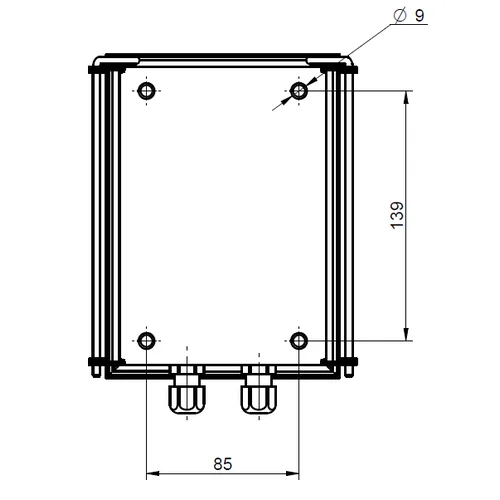 Универсальная монтажная коробка для PTZ камер OMNY, монтаж на стену, толщина 1.5мм, белый