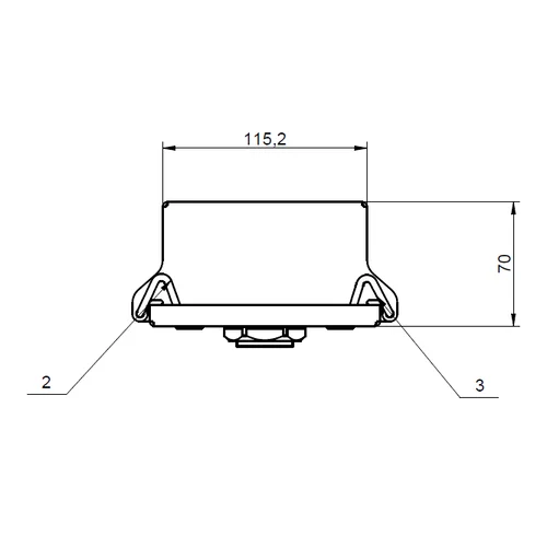 Универсальная монтажная коробка для PTZ камер OMNY, монтаж на стену, толщина 1.5мм, белый
