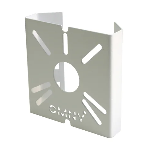 Кронштейн малый для крепления на столб/мачту, бандажная лента 9мм, 20мм, толщина 1.2мм, белый