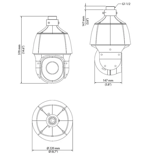Камера сетевая PTZ 2Мп OMNY PRO HPTZ-M2A-x25 с 25x оптическим увеличением