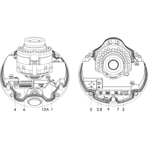 Проектная IP камера OMNY M14E 2812 купольная OMNY PRO серии Мира. 4Мп/25кс, H.265, управл. IR, мотор.объектив 2.8-12мм, PoE/12В, EasyMic (имеет сколы)
