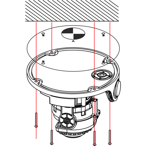 Проектная IP камера OMNY M14E 2812 купольная OMNY PRO серии Мира. 4Мп/25кс, H.265, управл. IR, мотор.объектив 2.8-12мм, PoE/12В, EasyMic (имеет сколы)