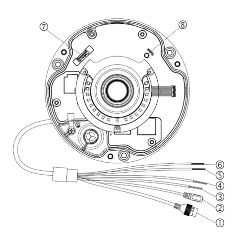 IP камера OMNY PRO M2L2F 27135 купольная 2Мп (1920х1080) 30к/с, 2.7-13.5мм мотор, F1.6, EasyMic, аудиовых., встр.микр., 802.3af A/B, 12±1В DC