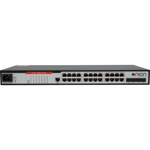 Управляемый коммутатор уровня 2 Orion Alpha A28X, 24x 10/100/1000Base-T, 4x 1/10GE SFP+, БП 100-220VAC