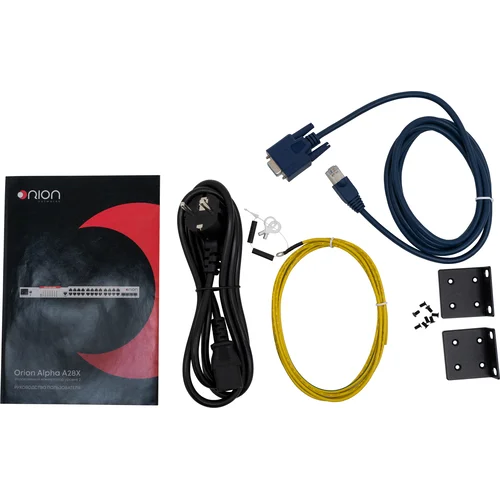Управляемый коммутатор уровня 2 Orion Alpha A28X, 24x 10/100/1000Base-T, 4x 1/10GE SFP+, БП 100-220VAC