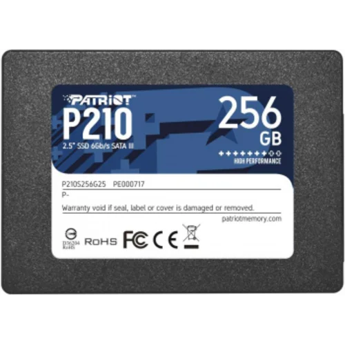 Накопитель SSD Patriot SATA-III 256GB P210S256G25 P210 2.5"