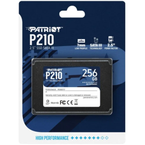 Накопитель SSD Patriot SATA-III 256GB P210S256G25 P210 2.5"