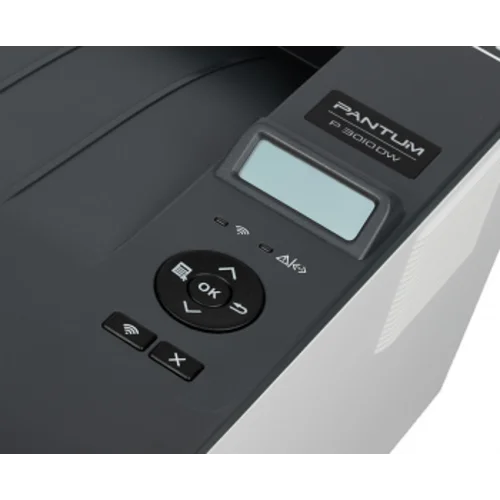 Принтер лазерный Pantum P3010DW A4 Duplex WiFi белый