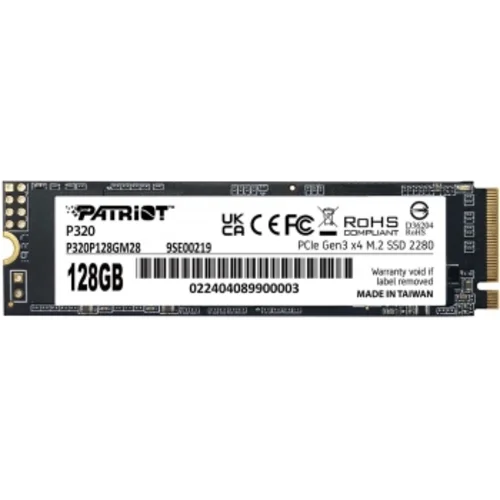 Накопитель SSD Patriot PCIe 3.0 x4 128GB P320P128GM28 P320 M.2 2280