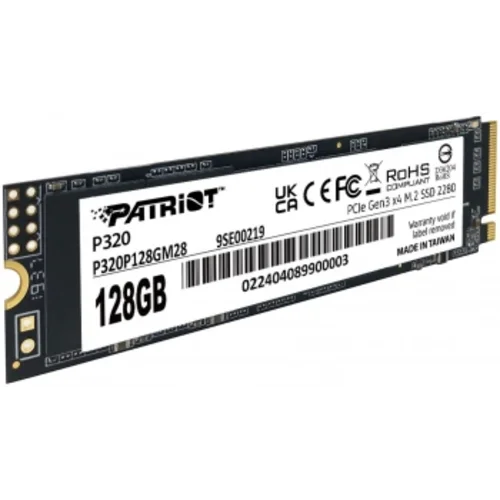 Накопитель SSD Patriot PCIe 3.0 x4 128GB P320P128GM28 P320 M.2 2280
