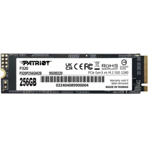 Накопитель SSD Patriot PCIe 3.0 x4 256GB P320P256GM28 P320 M.2 2280