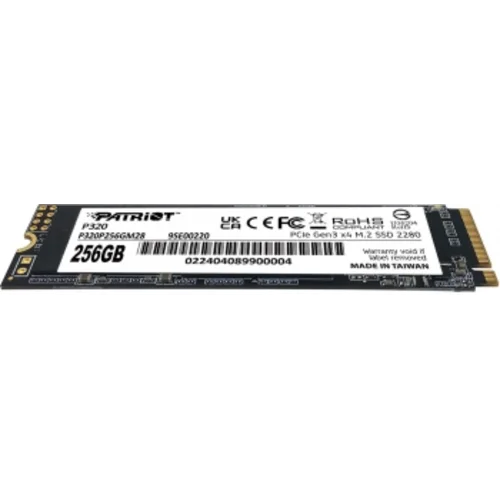 Накопитель SSD Patriot PCIe 3.0 x4 256GB P320P256GM28 P320 M.2 2280