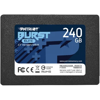 Накопитель SSD Patriot SATA-III 240GB PBE240GS25SSDR Burst Elite 2.5"