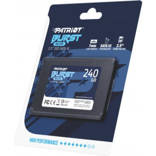 Накопитель SSD Patriot SATA-III 240GB PBE240GS25SSDR Burst Elite 2.5"