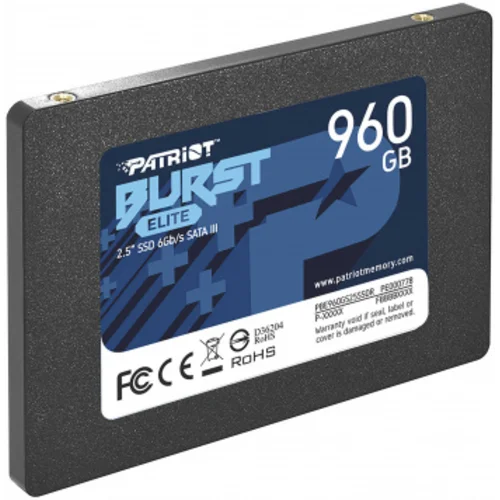 Накопитель SSD Patriot SATA-III 960GB PBE960GS25SSDR Burst Elite 2.5"