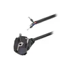 Кабель питания EU-Schuko/Open End, 220B, 10А, 1.8м