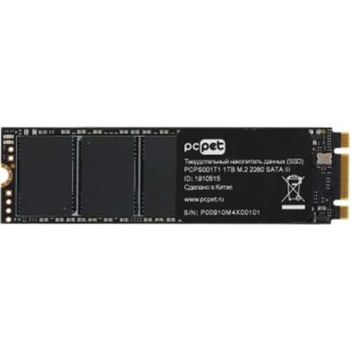 Накопитель SSD PC Pet SATA-III 1TB PCPS001T1 M.2 2280 OEM