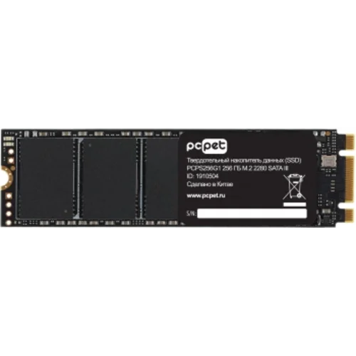 Накопитель SSD PC Pet SATA-III 256GB PCPS256G1 M.2 2280 OEM