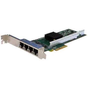Сетевая карта 4 порта 10/100/1000Base-T (RJ45, Intel i350AM4), Silicom PE2G4i35L