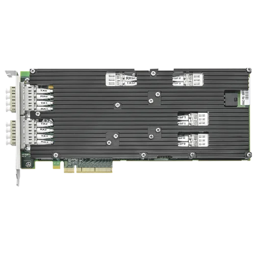 Сетевая карта 4 порта 1000Base-SX/10GBase-SR Bypass (LC, Intel 82599ES), Silicom PE310G4BPi9-SRD-SD