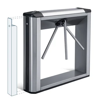 Электронная проходная с автоматическими преграждающими планками "Антипаника" и встроенным картоприемником для карт EMM/HID