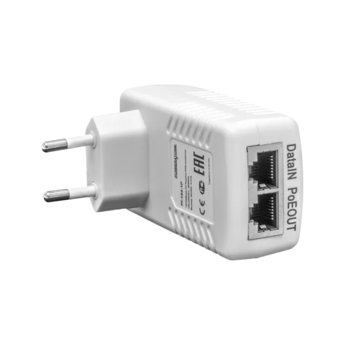 PoE инжектор неуправляемый PI-250-1P, 1x10/100BASE-TX 50В PoE passive, PoE бюджет 25Вт