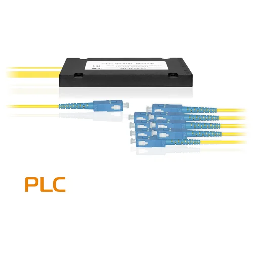 Делитель оптический планарный SNR-PLC-1x8, корпус, разъемы SC/UPC