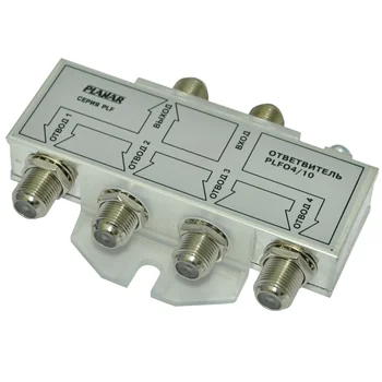 Ответвитель на четыре отвода, переходное затухание 10 дБ PLFO 4/10 Планар