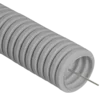 Труба гофрированная ПВХ легкая d20мм с протяжкой 350 Н сер. (уп.100м) Промрукав PR.012031