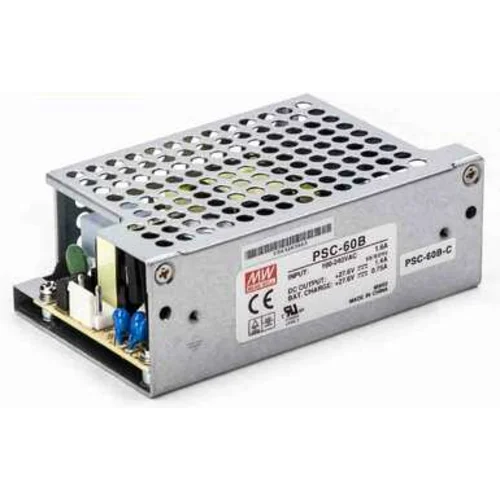 PSC-60B-C Блок питания c функцией ИБП и сигнальными выходами Вых1: 27,6В/1,4А; АКБ: 27,6В/0,75А; 59,34Вт, Mean Well